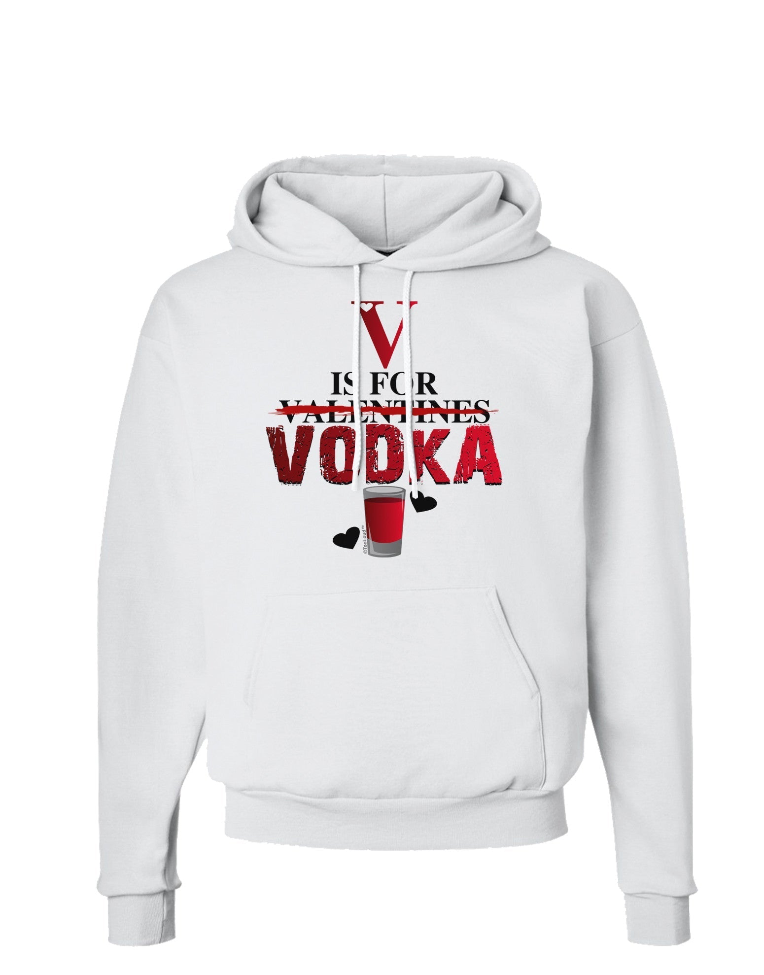 V Is For Vodka Hoodie Sweatshirt-Hoodie-TooLoud-White-Small-Davson Sales