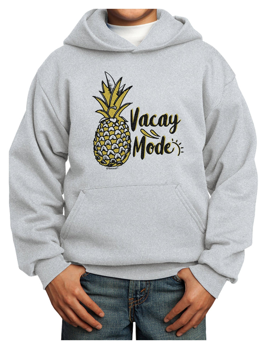 Vacay Mode Pinapple Youth Hoodie Pullover Sweatshirt-Youth Hoodie-TooLoud-White-XS-Davson Sales