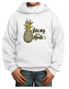 Vacay Mode Pinapple Youth Hoodie Pullover Sweatshirt-Youth Hoodie-TooLoud-White-XS-Davson Sales