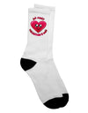 Valentine's Day Adult Crew Socks - A Perfect Choice for Your First Celebration-Socks-TooLoud-White-Ladies-4-6-Davson Sales