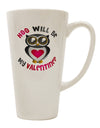 Valentine's Day Conical Latte Coffee Mug - Perfect for Expressing Love - TooLoud-Conical Latte Mug-TooLoud-White-Davson Sales