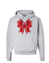 Valentine's Day Heart Bow Hoodie Sweatshirt-Hoodie-TooLoud-AshGray-Small-Davson Sales