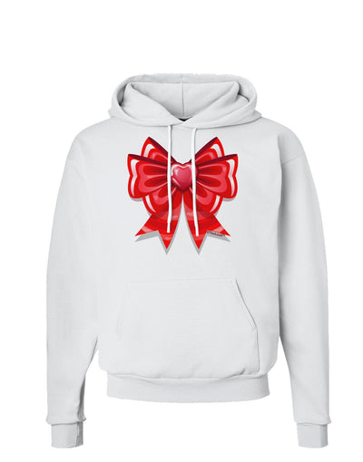 Valentine's Day Heart Bow Hoodie Sweatshirt-Hoodie-TooLoud-White-Small-Davson Sales