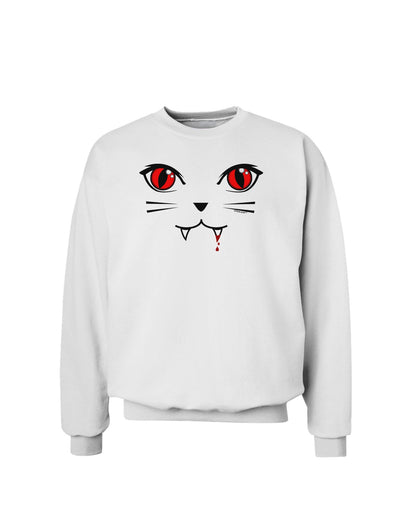 Vamp Kitty Sweatshirt-Sweatshirts-TooLoud-White-Small-Davson Sales