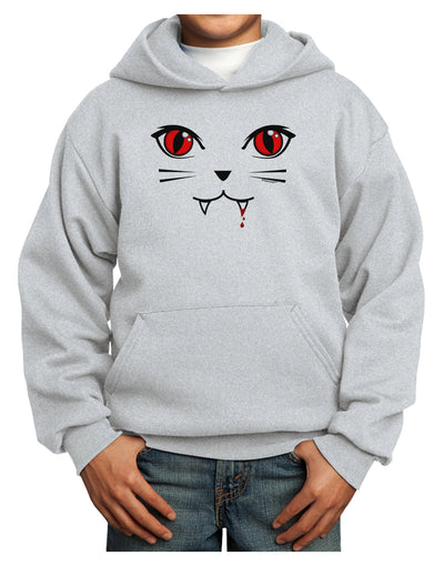 Vamp Kitty Youth Hoodie Pullover Sweatshirt-Youth Hoodie-TooLoud-Ash-XS-Davson Sales