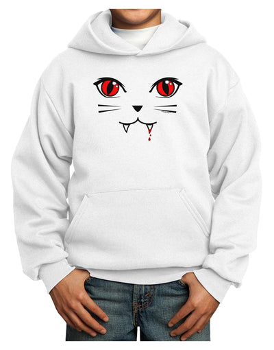 Vamp Kitty Youth Hoodie Pullover Sweatshirt-Youth Hoodie-TooLoud-White-XS-Davson Sales