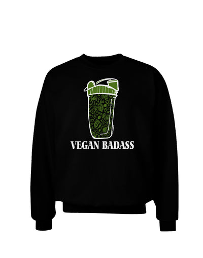 Vegan Badass Blender Bottle Sweatshirt-Sweatshirts-TooLoud-Black-Small-Davson Sales