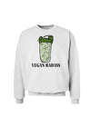 Vegan Badass Bottle Print Sweatshirt-Sweatshirts-TooLoud-White-Small-Davson Sales