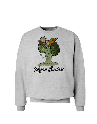 Vegan Badass Sweatshirt-Sweatshirts-TooLoud-AshGray-Small-Davson Sales