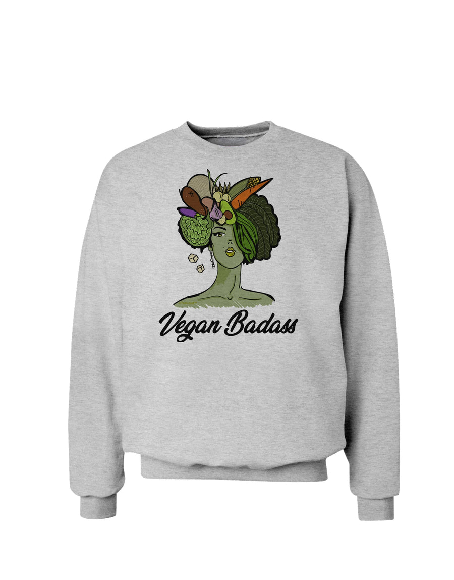 Vegan Badass Sweatshirt-Sweatshirts-TooLoud-White-Small-Davson Sales