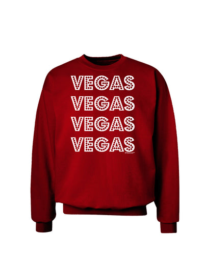 Vegas - Vegas Style Show Lights Adult Dark Sweatshirt by TooLoud-Sweatshirts-TooLoud-Deep-Red-Small-Davson Sales