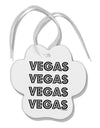 Vegas - Vegas Style Show Lights Paw Print Shaped Ornament by TooLoud-Ornament-TooLoud-White-Davson Sales