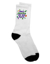 Vegetarian-Inspired Adult Crew Socks - Enhance Your Style with Healthy Choices - TooLoud-Socks-TooLoud-White-Ladies-4-6-Davson Sales