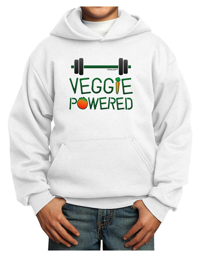 Veggie Powered Youth Hoodie Pullover Sweatshirt-Youth Hoodie-TooLoud-White-XS-Davson Sales