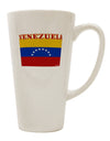 Venezuela Flag Conical Latte Coffee Mug - Expertly Crafted Drinkware-Conical Latte Mug-TooLoud-White-Davson Sales