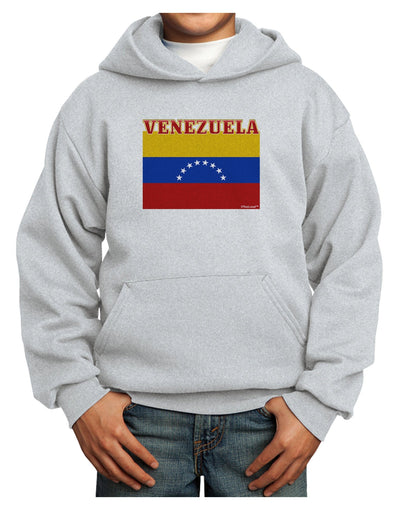 Venezuela Flag Youth Hoodie Pullover Sweatshirt-Youth Hoodie-TooLoud-Ash-XS-Davson Sales