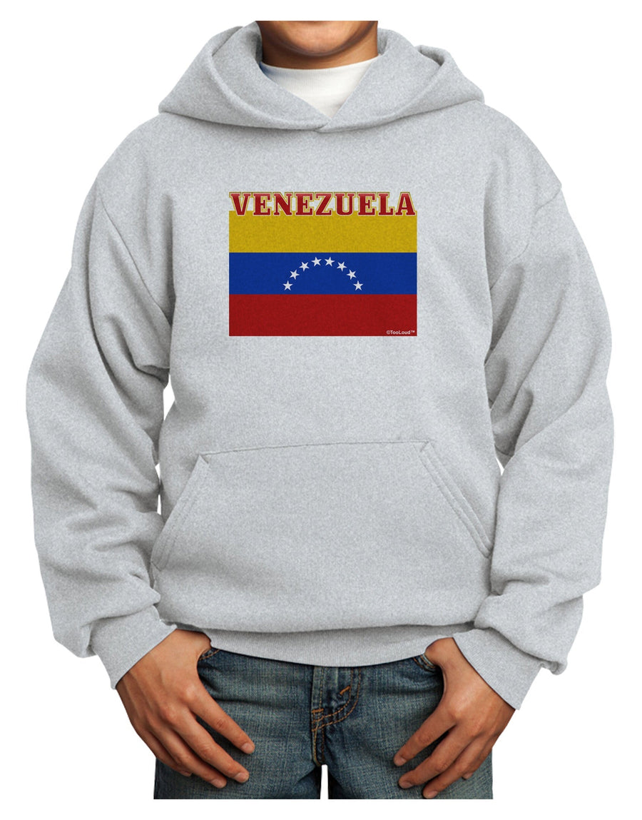 Venezuela Flag Youth Hoodie Pullover Sweatshirt-Youth Hoodie-TooLoud-White-XS-Davson Sales