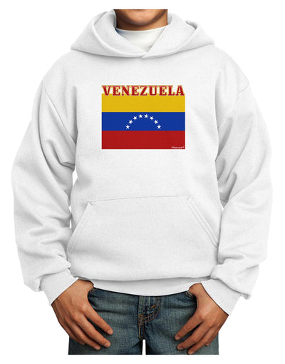 Venezuela Flag Youth Hoodie Pullover Sweatshirt-Youth Hoodie-TooLoud-White-XS-Davson Sales