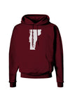 Vermont - United States Shape Dark Hoodie Sweatshirt by TooLoud-Hoodie-TooLoud-Maroon-Small-Davson Sales