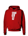 Vermont - United States Shape Dark Hoodie Sweatshirt by TooLoud-Hoodie-TooLoud-Red-Small-Davson Sales