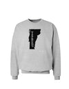 Vermont - United States Shape Sweatshirt by TooLoud-Sweatshirts-TooLoud-AshGray-Small-Davson Sales