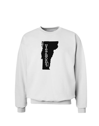 Vermont - United States Shape Sweatshirt by TooLoud-Sweatshirts-TooLoud-White-Small-Davson Sales