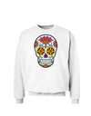 Version 1 Colorful Day of the Dead Calavera Sweatshirt-Sweatshirts-TooLoud-White-Small-Davson Sales