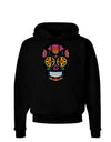 Version 2 Black Day of the Dead Calavera Dark Hoodie Sweatshirt-Hoodie-TooLoud-Black-Small-Davson Sales