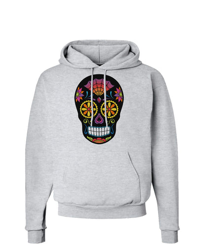 Version 2 Black Day of the Dead Calavera Hoodie Sweatshirt-Hoodie-TooLoud-AshGray-Small-Davson Sales