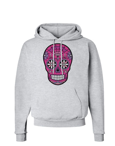 Version 4 Pink Day of the Dead Calavera Hoodie Sweatshirt-Hoodie-TooLoud-AshGray-Small-Davson Sales