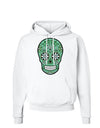 Version 5 Green Day of the Dead Calavera Hoodie Sweatshirt-Hoodie-TooLoud-White-Small-Davson Sales