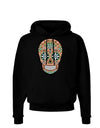 Version 6 Copper Patina Day of the Dead Calavera Dark Hoodie Sweatshirt-Hoodie-TooLoud-Black-Small-Davson Sales