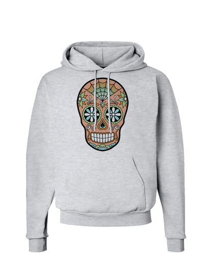 Version 6 Copper Patina Day of the Dead Calavera Hoodie Sweatshirt-Hoodie-TooLoud-AshGray-Small-Davson Sales