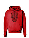 Version 6 Copper Patina Day of the Dead Calavera Hoodie Sweatshirt-Hoodie-TooLoud-Red-Small-Davson Sales