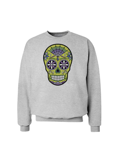 Version 7 Poison Day of the Dead Calavera Sweatshirt-Sweatshirts-TooLoud-AshGray-Small-Davson Sales