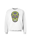 Version 7 Poison Day of the Dead Calavera Sweatshirt-Sweatshirts-TooLoud-White-Small-Davson Sales