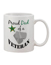 Veteran Tribute 11 oz Coffee Mug - Crafted for Distinguished Dads-11 OZ Coffee Mug-TooLoud-White-Davson Sales