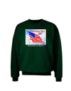 Veterans Day 2015 WaterColor Adult Dark Sweatshirt-Sweatshirts-TooLoud-Deep-Forest-Green-Small-Davson Sales