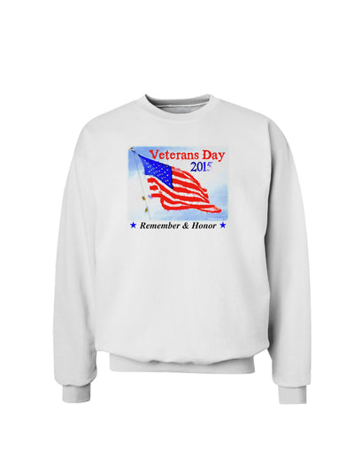 Veterans Day 2015 WaterColor Sweatshirt-Sweatshirts-TooLoud-White-Small-Davson Sales