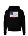 Veterans Scripted Flag Dark Hoodie Sweatshirt-Hoodie-TooLoud-Black-Small-Davson Sales