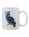 Vibrant 11 oz Coffee Mug featuring a Stunning Great Horned Owl Design - TooLoud-11 OZ Coffee Mug-TooLoud-White-Davson Sales