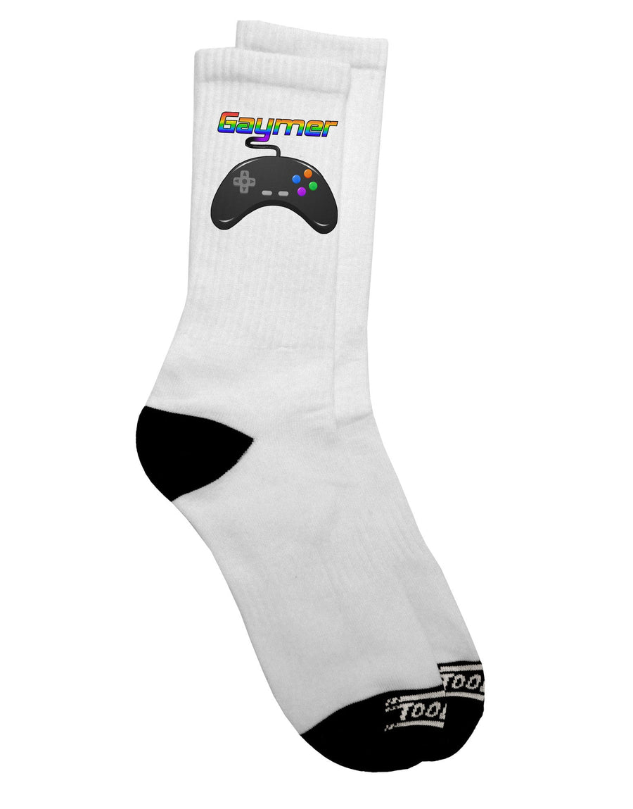 Vibrant and Stylish Adult Crew Socks for Gaymers - TooLoud-Socks-TooLoud-White-Ladies-4-6-Davson Sales