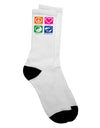 Vibrant and Stylish Adult Crew Socks - Perfect for the Fashion-forward Shopper - TooLoud-Socks-TooLoud-White-Ladies-4-6-Davson Sales