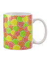 Vibrant Citrus Fruit Patterned 11 oz Coffee Mug - TooLoud-11 OZ Coffee Mug-TooLoud-White-Davson Sales