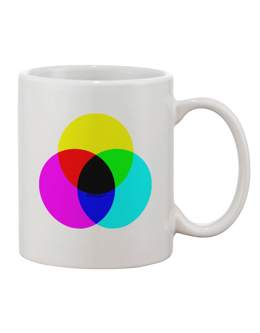 Vibrant CMYK Color Model Printed 11 oz Coffee Mug - Crafted by a Drinkware Expert-11 OZ Coffee Mug-TooLoud-White-Davson Sales