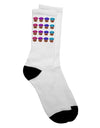 Vibrant Cupcake Patterned Adult Crew Socks - Presented by TooLoud-Socks-TooLoud-White-Ladies-4-6-Davson Sales