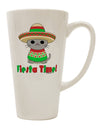 Vibrant Fiesta Vibes - Adorable Sombrero Cat 16 Ounce Conical Latte Coffee Mug by TooLoud-Conical Latte Mug-TooLoud-White-Davson Sales