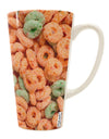 Vibrant Orange and Green Cereal All Over Print on a 16 Ounce Conical Latte Coffee Mug - TooLoud-Conical Latte Mug-TooLoud-White-Davson Sales