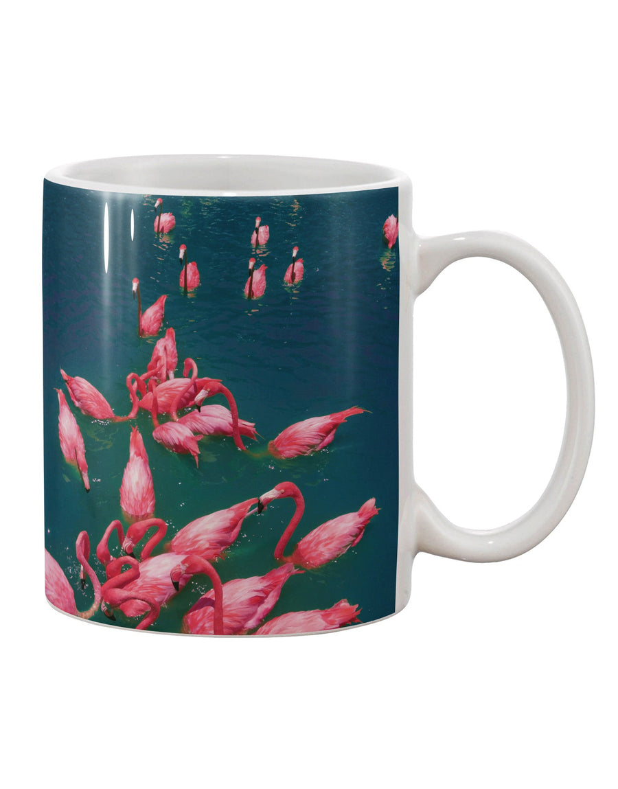 Vibrant Pink Flamingos Adorned 11 oz Coffee Mug - TooLoud-11 OZ Coffee Mug-TooLoud-White-Davson Sales