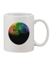 Vibrant Rainbow Moon Design 11 oz Coffee Mug - TooLoud-11 OZ Coffee Mug-TooLoud-White-Davson Sales